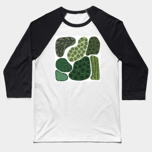 Blob Leaf Pattern Baseball T-Shirt